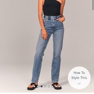 NWT ABERCROMBIE 90s straight jeans